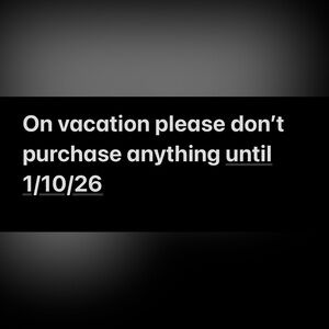 Vacation Notice - Shop Closed Until January 10th